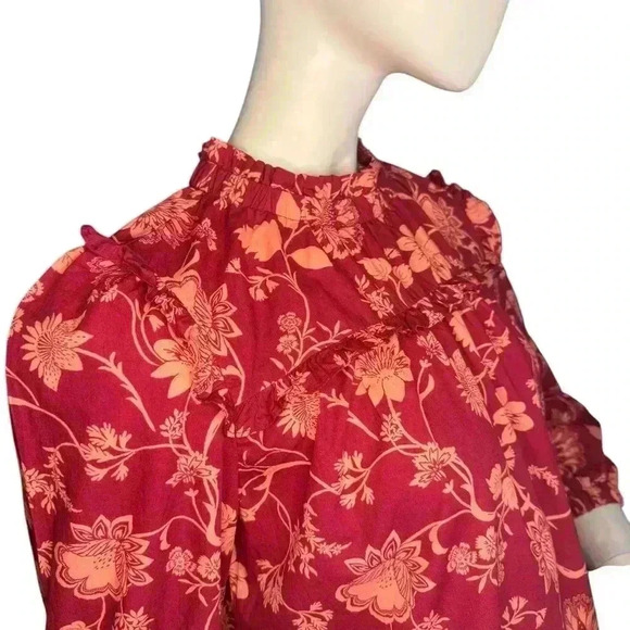 Sugar Lips Mulberry Floral Rowena Cotton Shift Dress Size Small. #319 - Picture 5 of 11